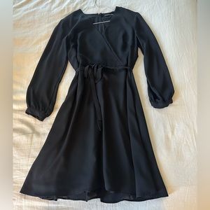 Banana Republic Black Tie Waist Dress